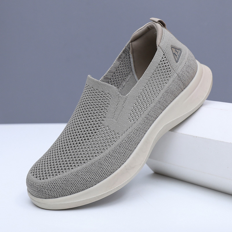 Shoes Men's 2025 Spring and Autumn New Cross-border Men's Casual Soft Sole Shoes Breathable Casual All-match Slip-on Men's Shoes