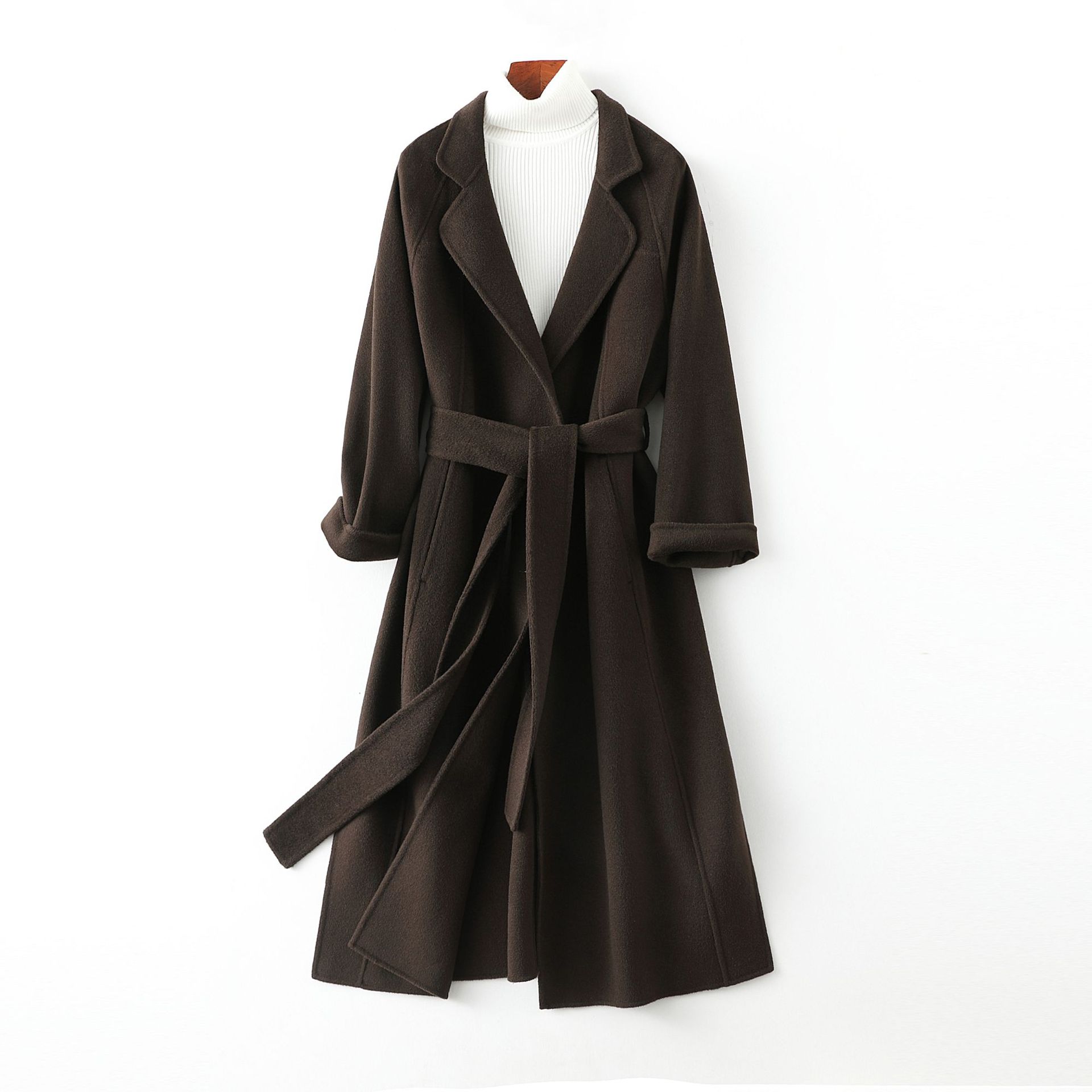 Picture of 『 Benefits』 Double-Sided Cashmere Outwear Women's Long 2025 New High-End Over-The-Knee Loose Woolen Outwear for Women