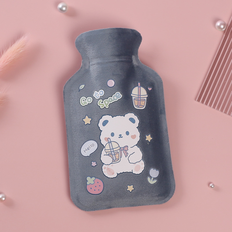 Picture of Customized new short plush hot water bag filled with water hot water bag filled with water hot water bag printed LOGO hand warmer