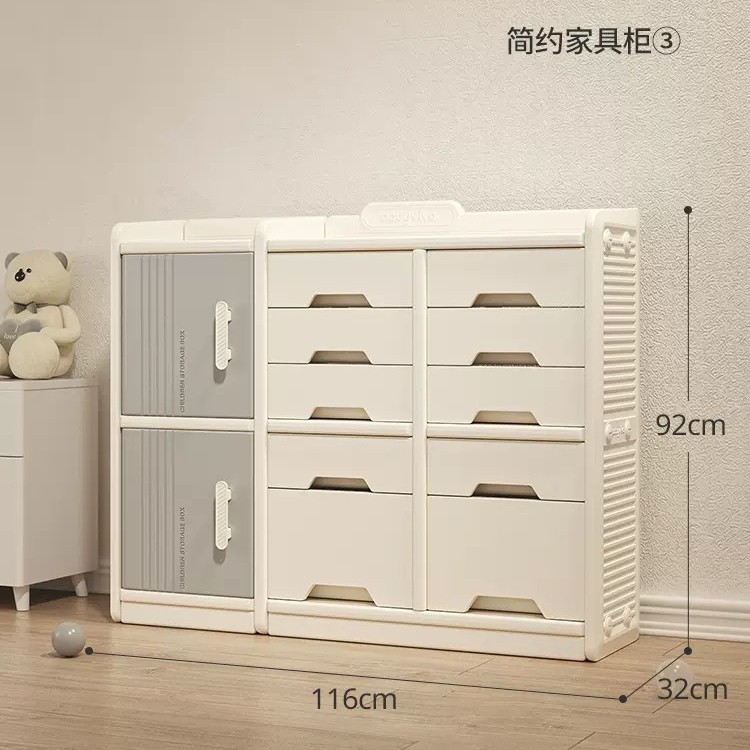 Picture of babyviva Children's Storage Cabinet Multi-layer Drawer Type Baby Wardrobe Household Baby Toy Organizer Box Storage Cabinet