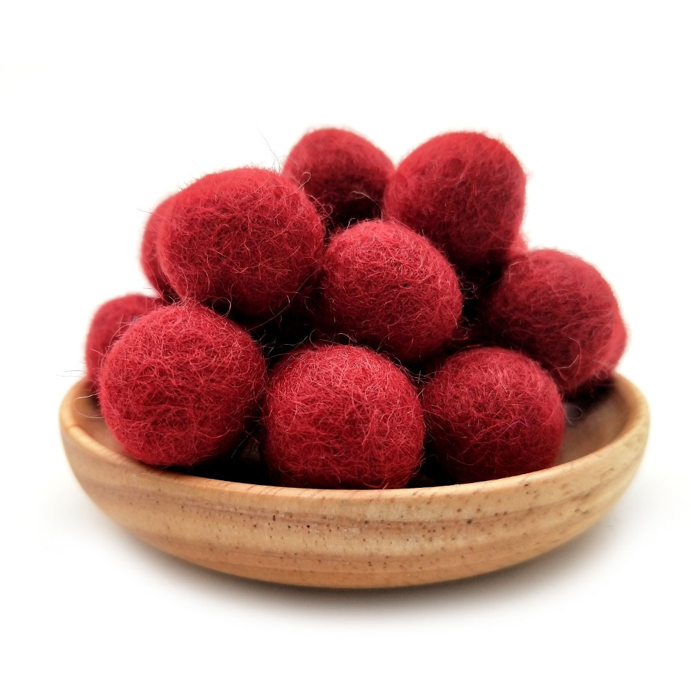 Picture of Cross-border in stock 2CM wool ball Christmas jewelry accessories Christmas diy colorful wool ball small wool ball pokes