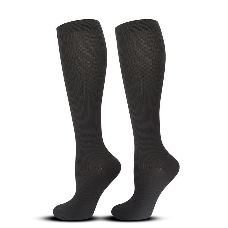 Picture of Solid Color Sports Compression Socks Anti-flexure Compression Socks Running Stretch Socks Suitable for Nurse Wrap Calf