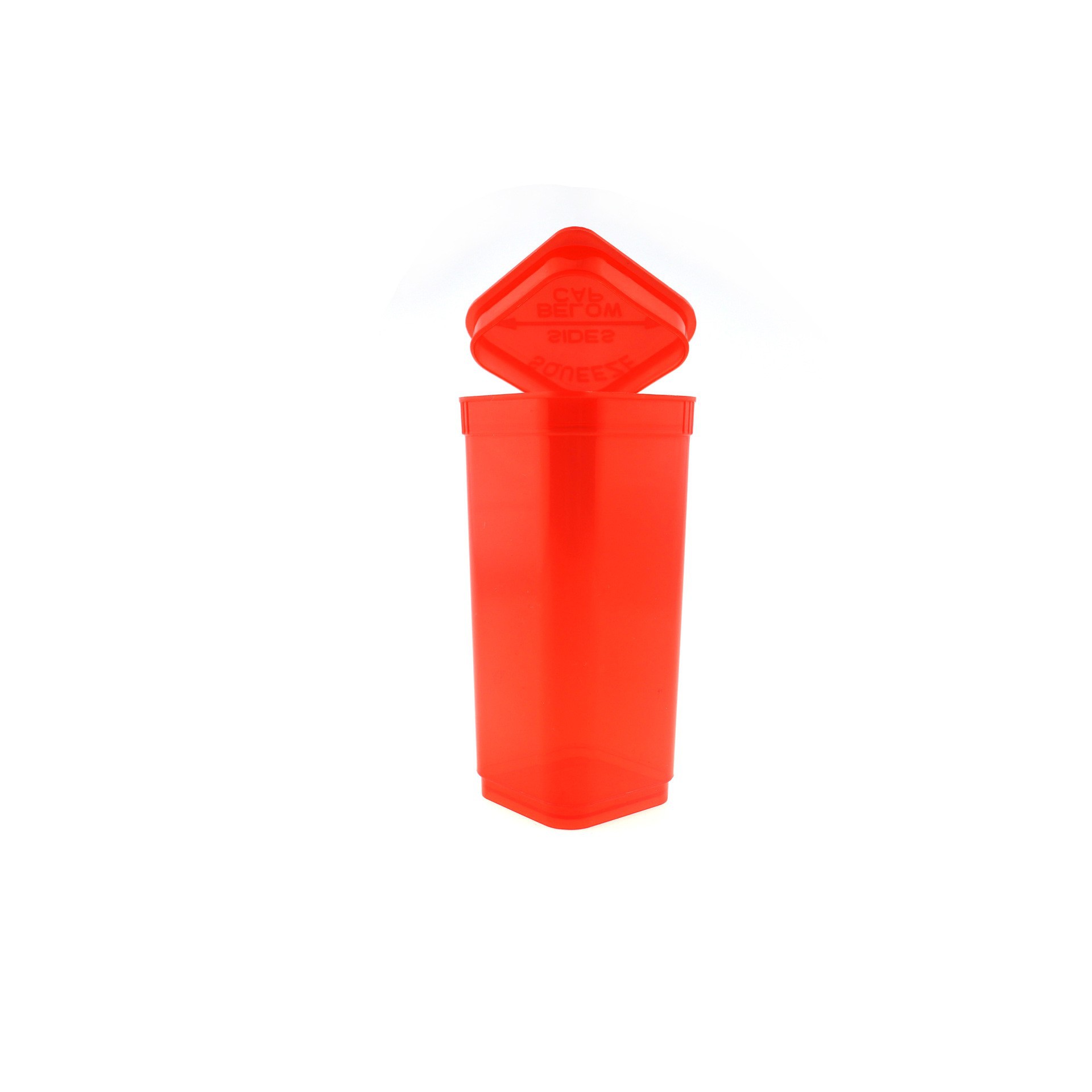 Quartet Tobacco Jar Press Out Lid 30dr Hemp Flower Packaging Bottle Square Bottle Squeeze Cap Anti-child Bottle