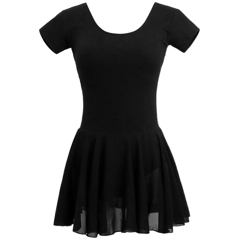 Spot new dance practice clothes women's short sleeve dance clothes adult ballet chiffon dance skirt yoga body gymnastics clothes