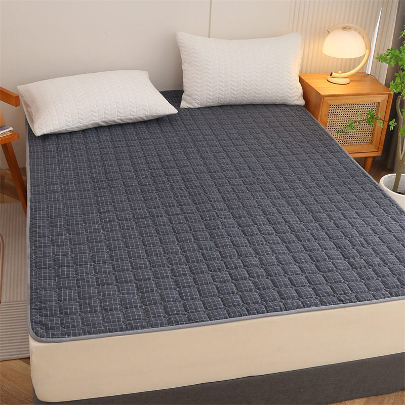 Picture of Four Seasons Mattress Cushion Household Protective Pad Thin Student Dormitory Single Bed Mattress Cushion Folding Bedroom Double