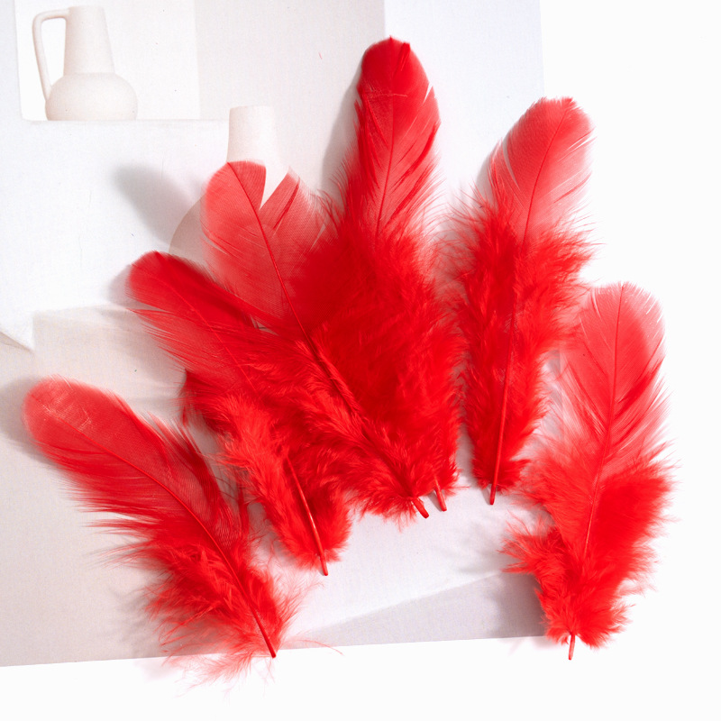 Picture of Colorful Small Feather Turkey Feather DIY Crafts Jewelry Decoration Wave Ball Gift Box DIY Filling Material