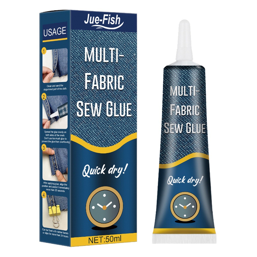 JUE-FISH fabric mending glue fabric printing pants insole jeans broken clothes special glue