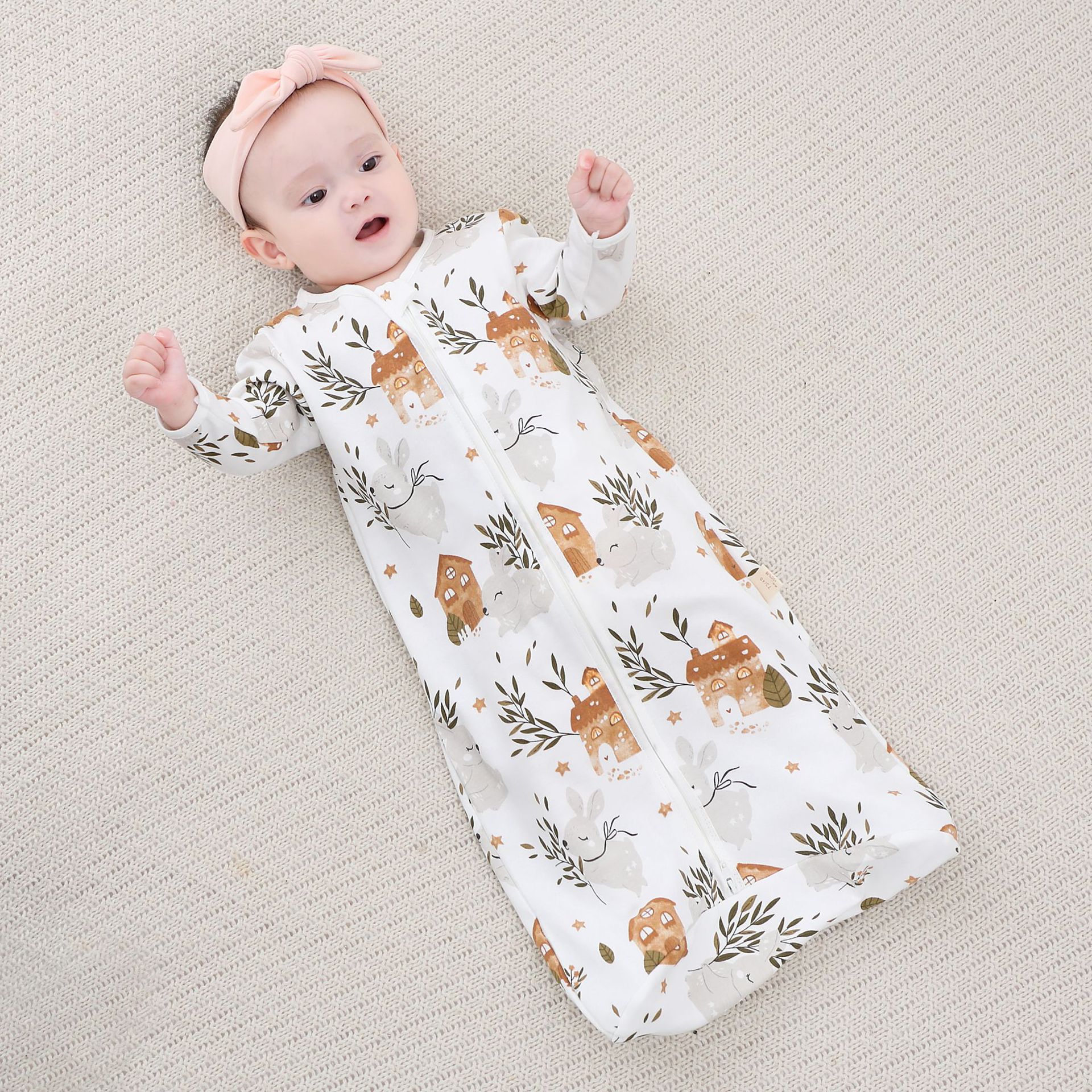 Baby Sleeping Bag Spring Autumn and Winter Baby Cotton Newborn Children's Kick-proof Quilt Four Seasons Universal Breathable Soft