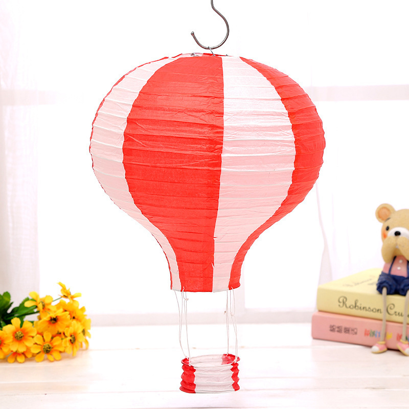 Picture of Hot Air Balloon Paper Lantern Decoration Shopping Mall Store Celebration Kindergarten Corridor Hanging Decoration Birthday Party Celebration Venue Layout