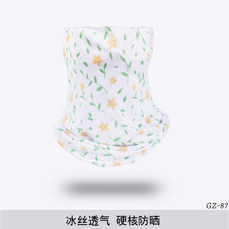 Picture of Outdoor ice silk mask changeable ear scarf men's and women's bicycle riding hood collar sun protection scarf summer