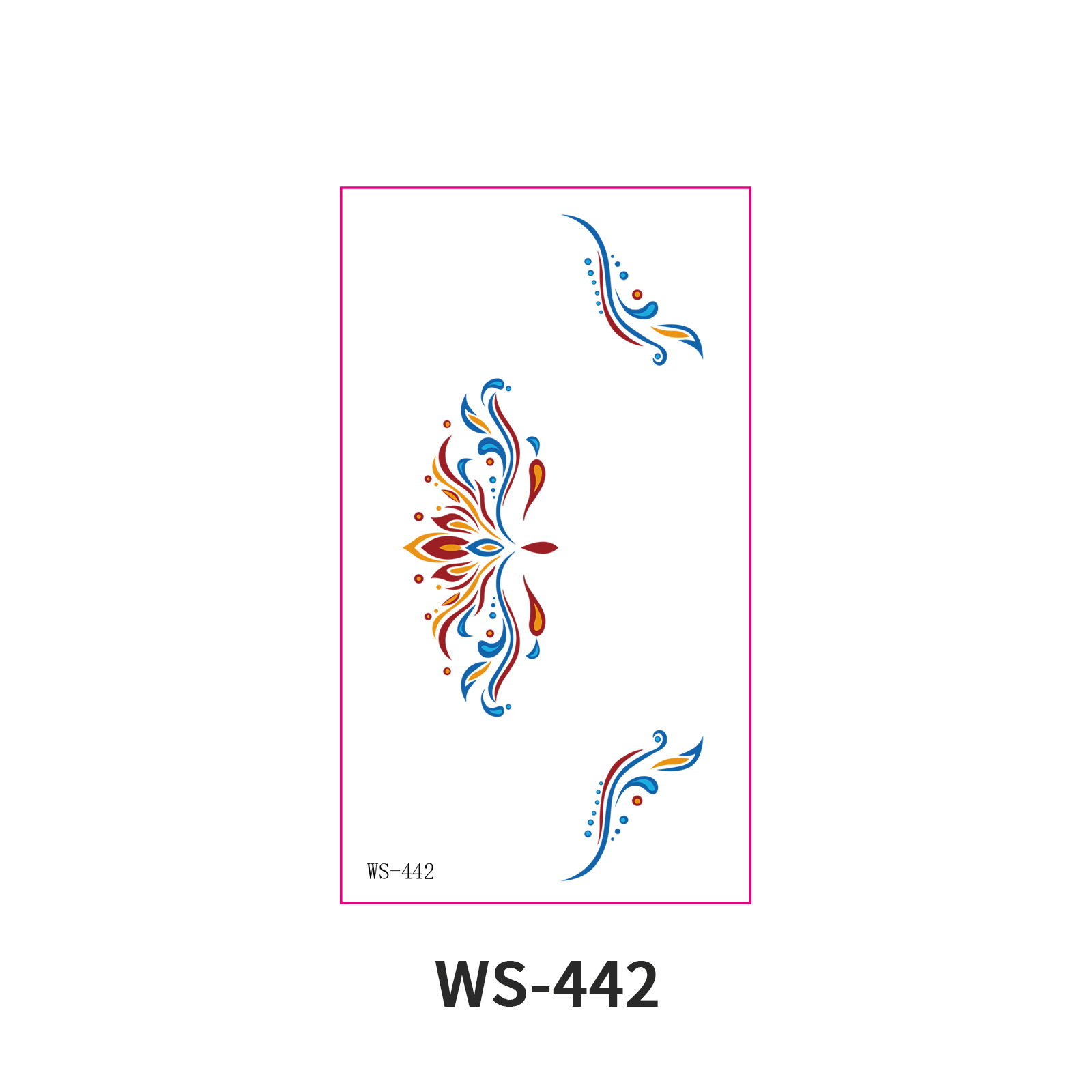 Picture of New Nezha Acrylic Face Tattoo Sticker Children's Forehead Print Eyebrow Sticker Waterproof Sweat Painted Face Sticker