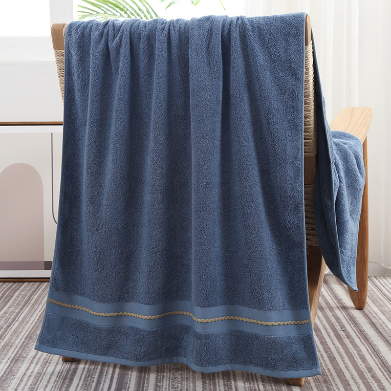 Picture of Bamboo fiber bath towel 140 * 70cm thickened 500g lint-free better than pure cotton soft absorbent baby gift