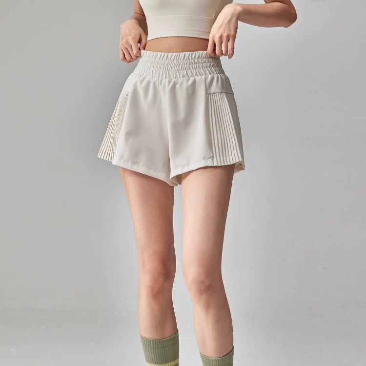 Loose Sports Shorts Summer High-Waisted Anti-Exposure Breathable Running Outdoor Pilates Yoga Three-Point Pants Thin Style