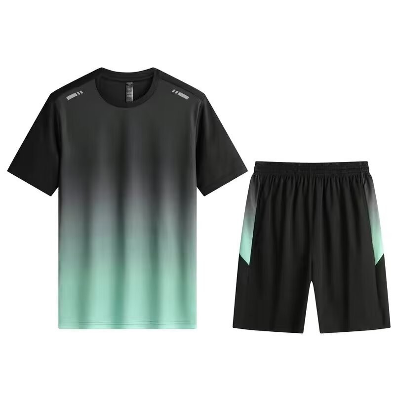 Summer quick-drying badminton clothing suit men's outdoor running sports short-sleeved quick-drying clothing wholesale jersey fitness clothing women