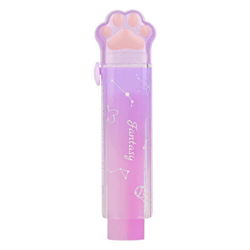 Tiangao manufacturers wholesale creative push-pull rubber jelly gradient color push pen eraser clean operation Special