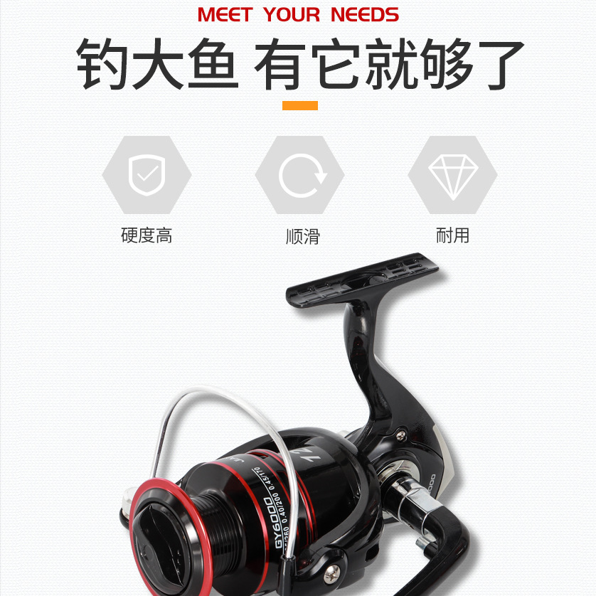 Picture of Fishing Wheel Fishing Wheel Sea Rod Wheel Fishing Wheel Full Metal Cup Spinning Wheel Luya Wheel Metal Wheel Fishing Wheel