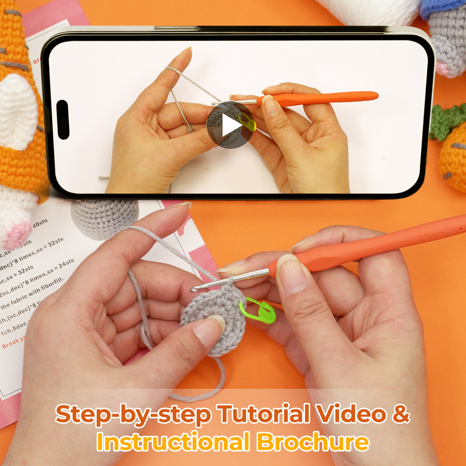 Picture of Amazon new English manual crochet material package woven handmade DIY wool carrot Genie
