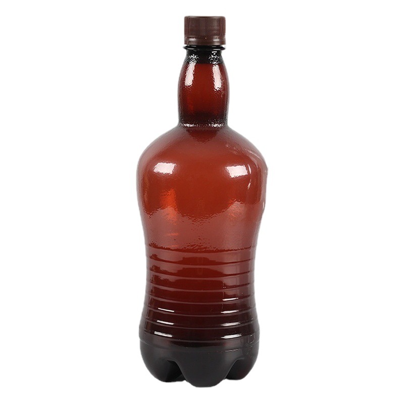 Plastic beer bottle pet transparent 500ml craft beer bottle plastic empty bottle 1 liter plastic bottle