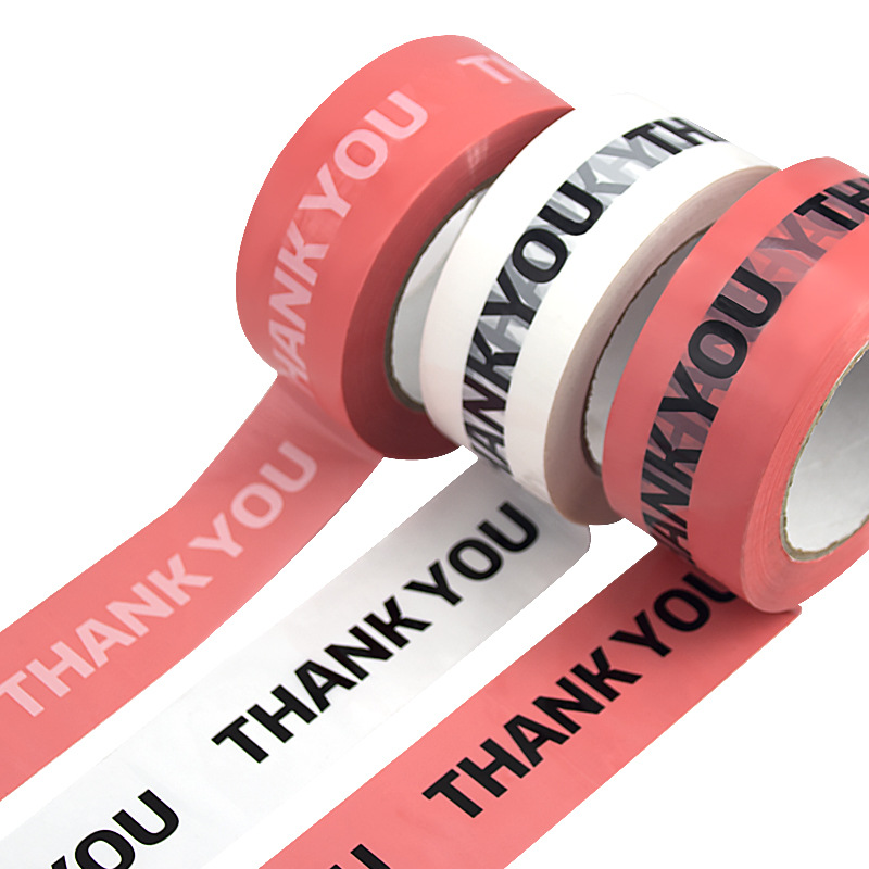 Picture of Tape manufacturers LOGO printing tape color bottom thankyou thanks to customers English printing tape personalized