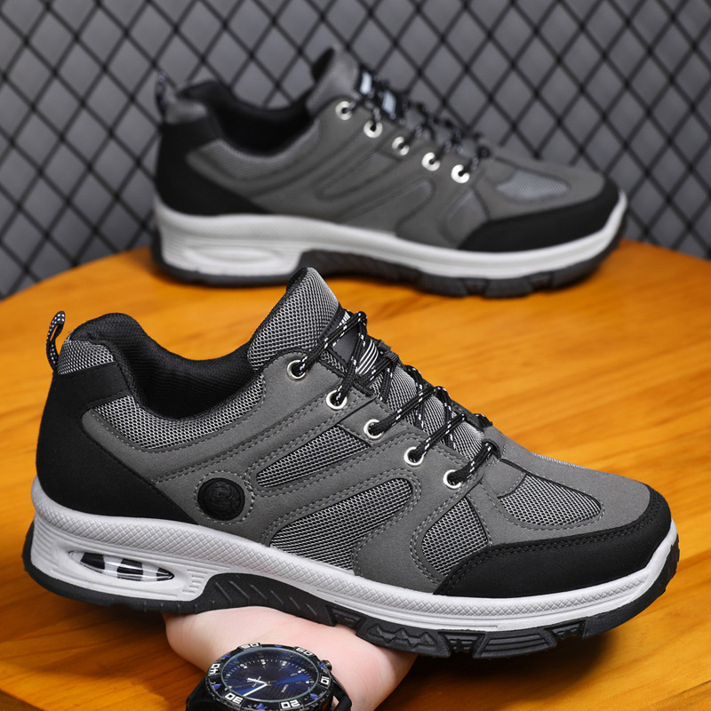 Men's Hiking Shoes Wear-resistant Autumn and Winter New Hiking Shoes Wear-resistant Anti-slip Shoes Mesh Breathable Deodorant Work Shoes for Men