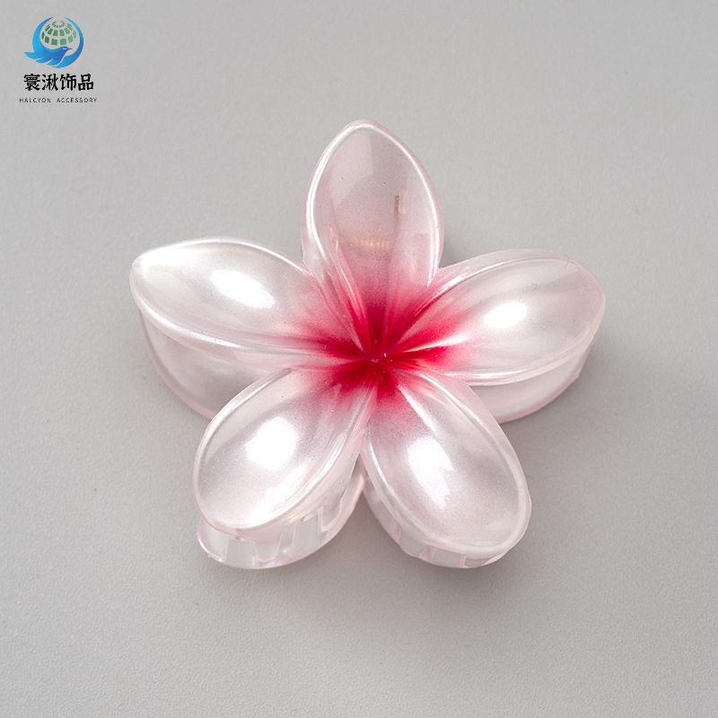 Picture of Cross-border egg flower clip large high-grade gradient Flower hairpin back head updo ponytail shark clip headdress