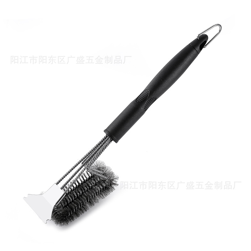 Picture of BBQ cross-border cleaning barbecue brush steel wire brush barbecue grill net Brush grill steel wire brush cleaning brush barbecue tools