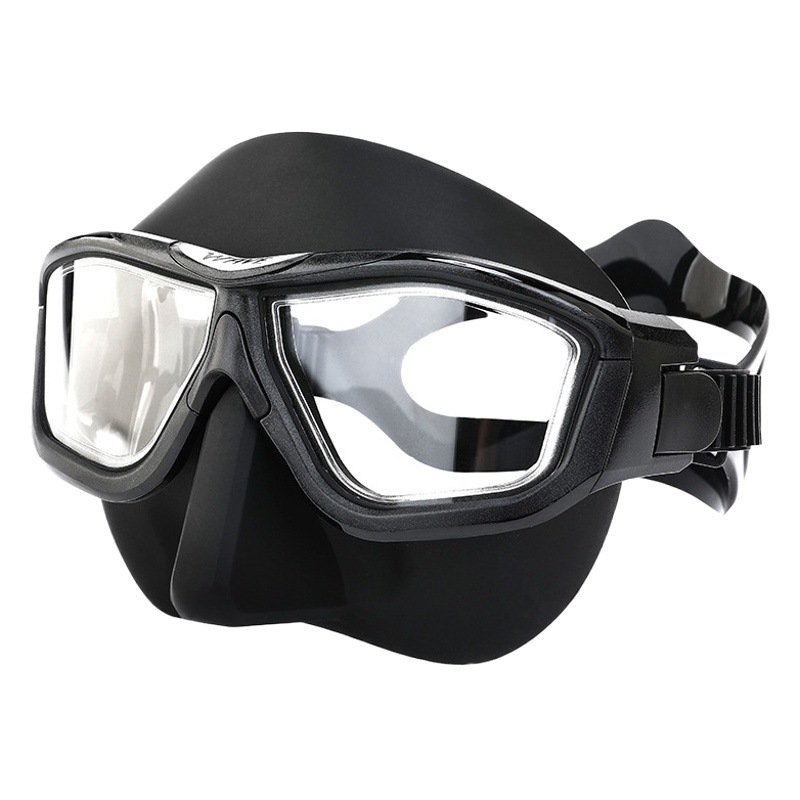 Wave Professional Anti-Fog Large Frame Lens Free Diving Snorkeling Wholesale Scuba Full Face Large Frame Diving Goggles