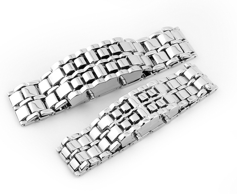 Picture of Foreign Trade Cross-Border Popular Led Lava Watch Binary Led Student Couple Watch Led Digital Watch Chain Hand