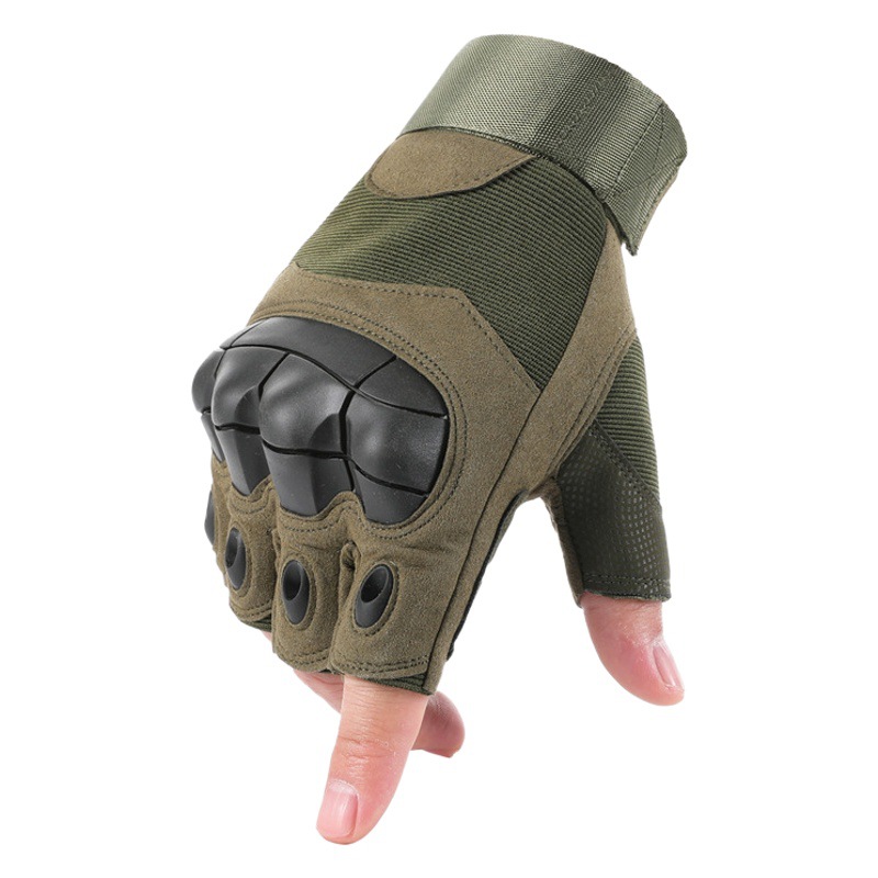 Cross-Border Half-Finger Gloves Tactical Unisex Sports Mountaineering Fitness Cycling Black Shell Special Training Foreign Trade Tactical Training