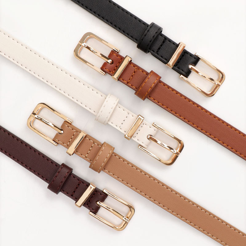 Women's Belt New Fashion Casual Belt Women's Versatile High-End Simple Ins Style with Jeans Belt Wholesale