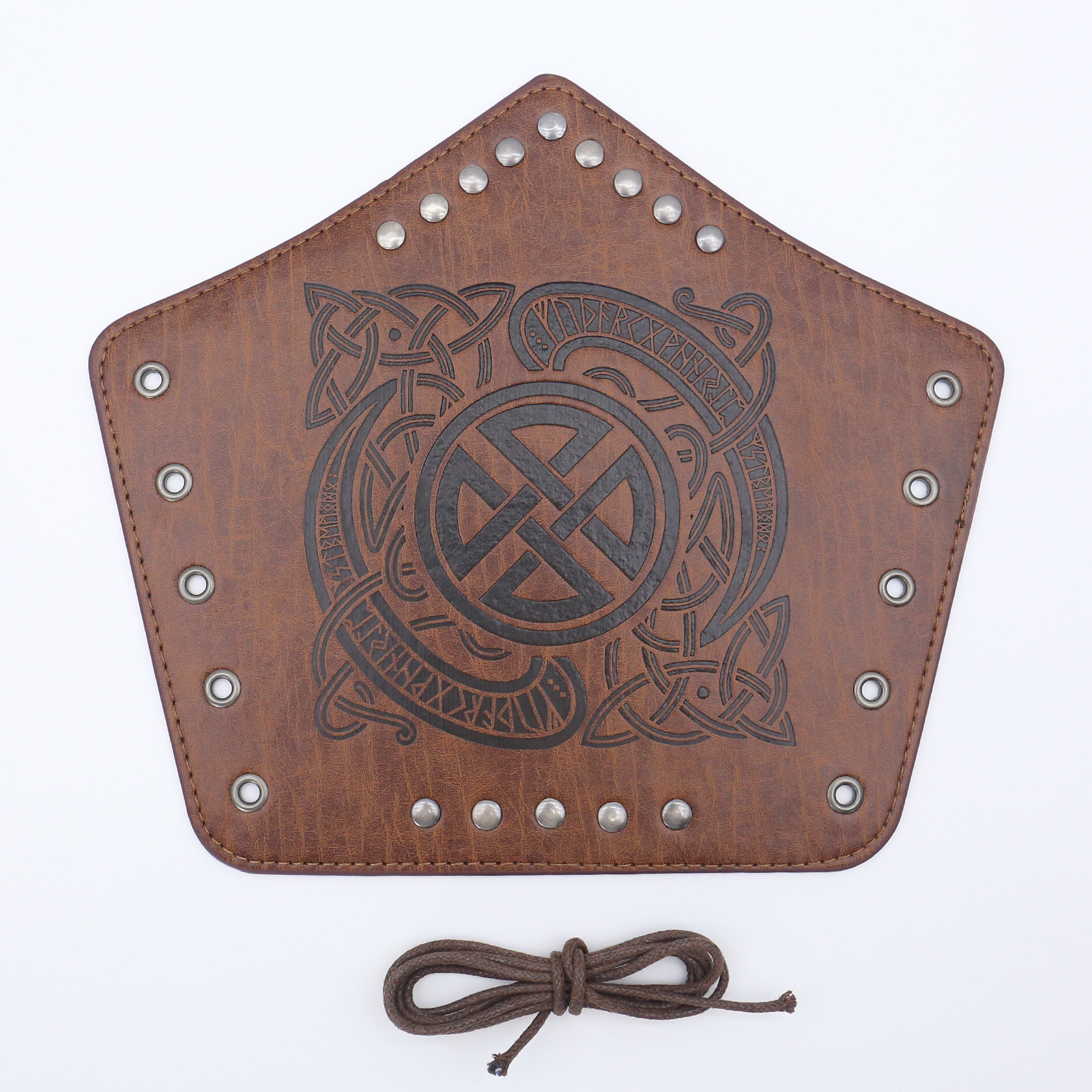 Picture of Cross-border Medieval Men's Leather Bracer Retro Punk Hand Guard Carnival cosplay Costume Accessories Arm Guard