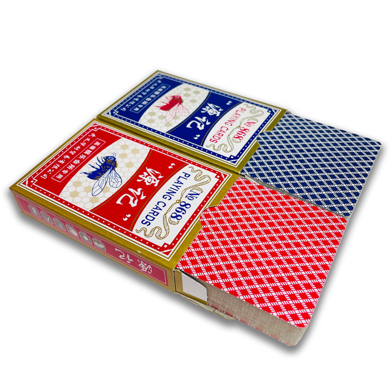 Picture of Playing cards full box of 100 pairs of commercial Super Tea House 2 yuan store chess and card room dedicated card family entertainment thickened good card