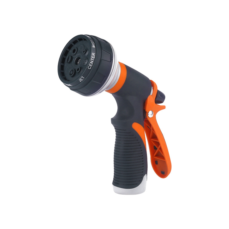 Picture of Amazon Hot Sale High Pressure Car Wash Water Gun Multi-function Adjusting Spray Gun Garden Watering ABS Glue 8 Function Water Gun