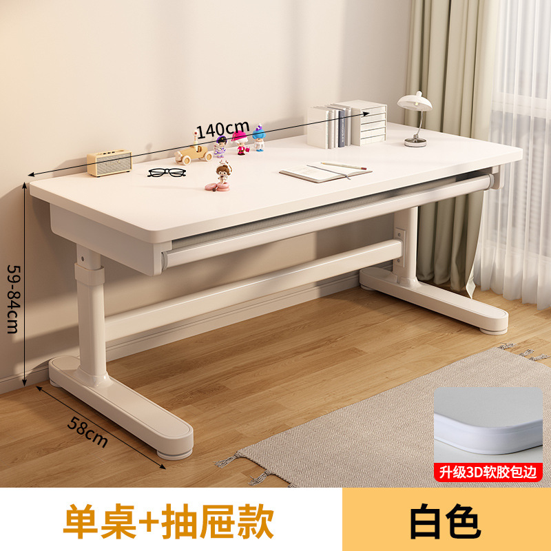 Picture of Manufacturer Children's Study Table Primary and Secondary School Students Writing Table Home Computer Table Liftable Solid Wood Desk Study Table