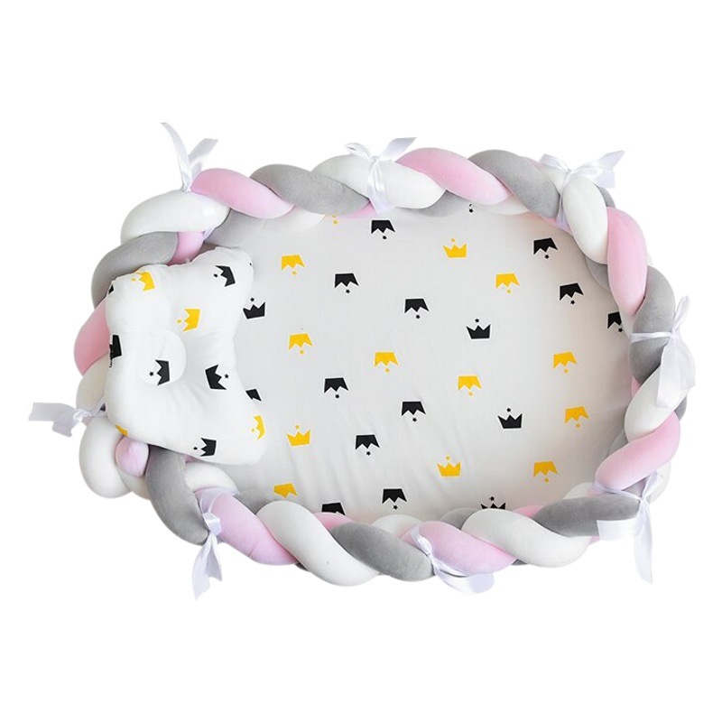 Cross-Border Hot-Selling Baby Bionic Bed, Hand-Woven Baby Womb Bed, Anti-Startle Bed-In-Bed, Wholesale Bionic Design