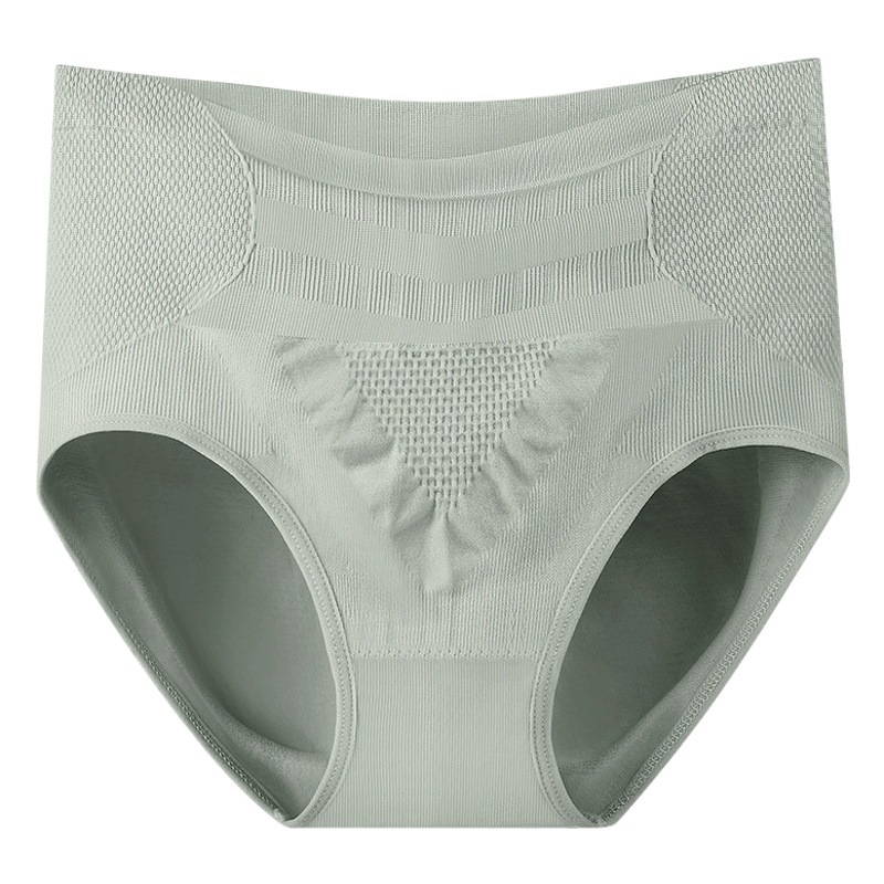 Foreign Trade Cross-Border Seamless High-Waist Honeycomb Honeycomb Underwear for Women Body Shaping, Tummy Control, Butt Lift, Cotton Crotch, Comfortable and Breathable