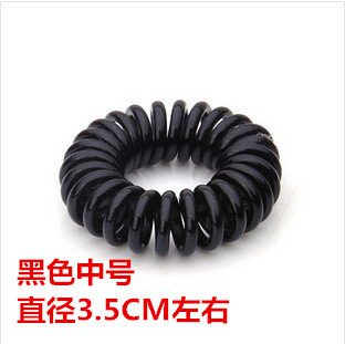 Picture of Candy Color Bold Bracelet Telephone Line Hair Ring Extra Large Rubber Band South Korea Headwear Hair Accessories Headband Spring Ring