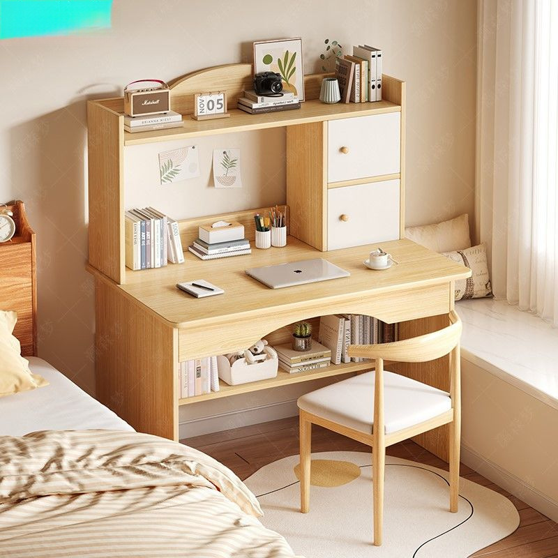 Desk Bookshelf Integrated Student Study Table Modern Simple Computer Table Desktop Home Writing Desk Bedroom Desk