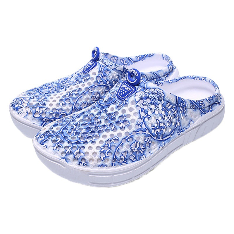 New Beach Shoes Breathable Women's Sandals Hollow Out Garden Outdoor Seaside Tracing Shoes Lightweight plus size Cross-border