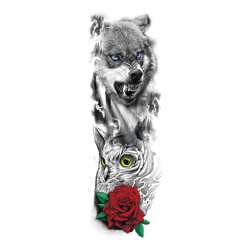 Spot wholesale full arm tattoo stickers waterproof flower arm ordinary arm tattoo stickers cross-border Europe and the United States full arm tattoo