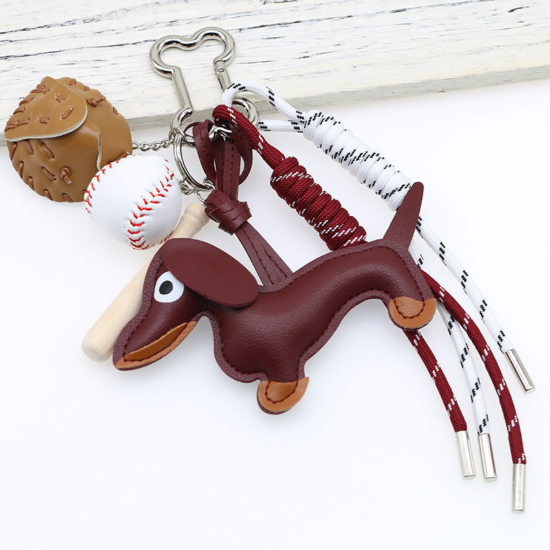 Picture of New Cartoon Personalized Keychain Bag Pendant Miu Series Dachshund Animal Shape Bag Pendant Decoration Wholesale