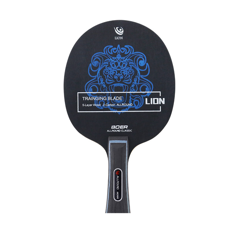 Picture of Bolal-Lion Table Tennis Racket Base Plate Long and Short Handle Seven-Layer Solid Wood Imitation Carbon Table Tennis Base Plate Drop Shipping