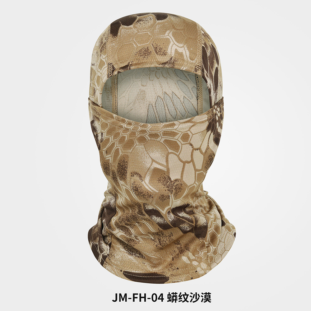 Picture of Outdoor Sports Dust-proof Sunscreen Riding Headgear Motorcycle Helmet Mask Summer Camouflage Balaclava Hat