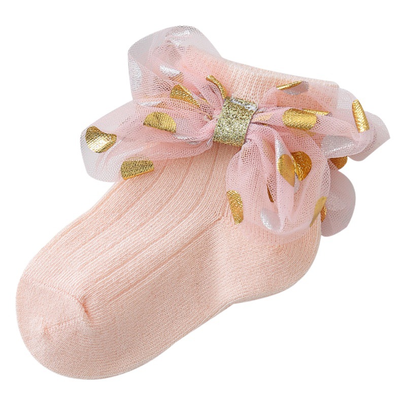 Picture of 23 new baby girl socks Western style girls lace socks lace baby Princess socks bow children dance socks