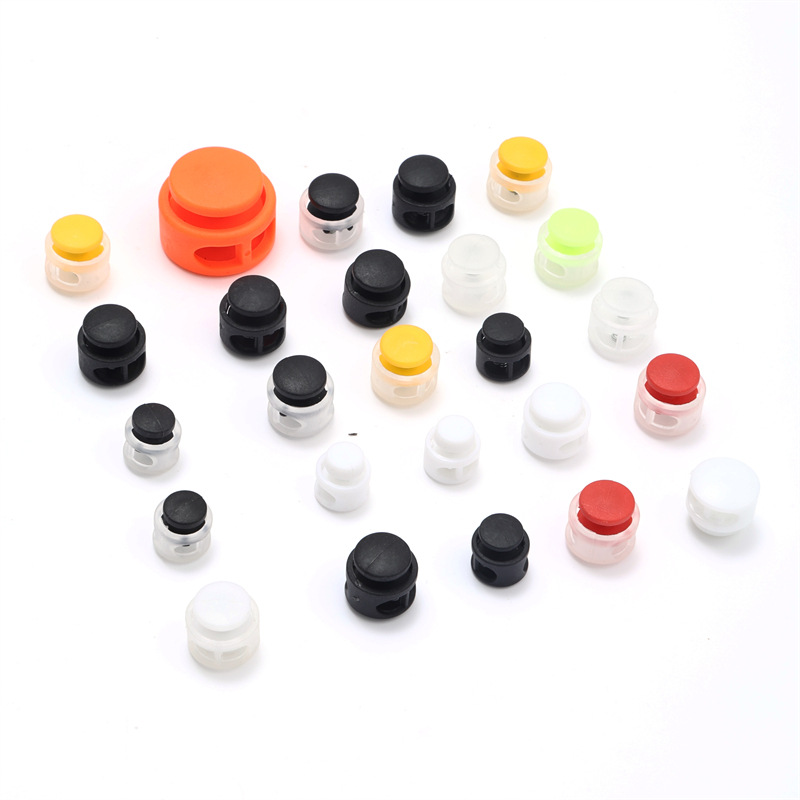 Picture of Lazy-free round double-hole shoelace buckle pig nose bread adjustable buckle shoelace buckle spring buckle
