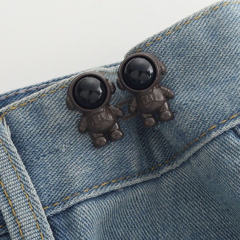 Picture of Chinese Knot Waist Buckle Pair Buckle Flat Bottom Removable Nail-free Seam-free Button Girl's Trouser Skirt Waist Size Change Artifact