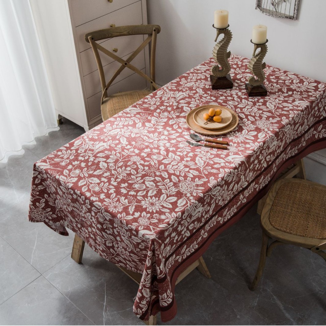 Picture of Yiman Qiyun Geometric Multicolor Printed Bohemian Style Living Room Household Tablecloth Printed Tablecloth Square Table
