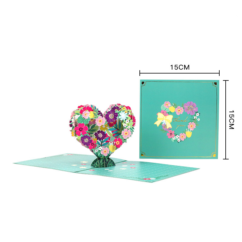 Picture of New Mother's Day Gift 3D Greeting Card Paper Carved Thank You Card Mother's Blessing Card Creative Cross-border Wholesale