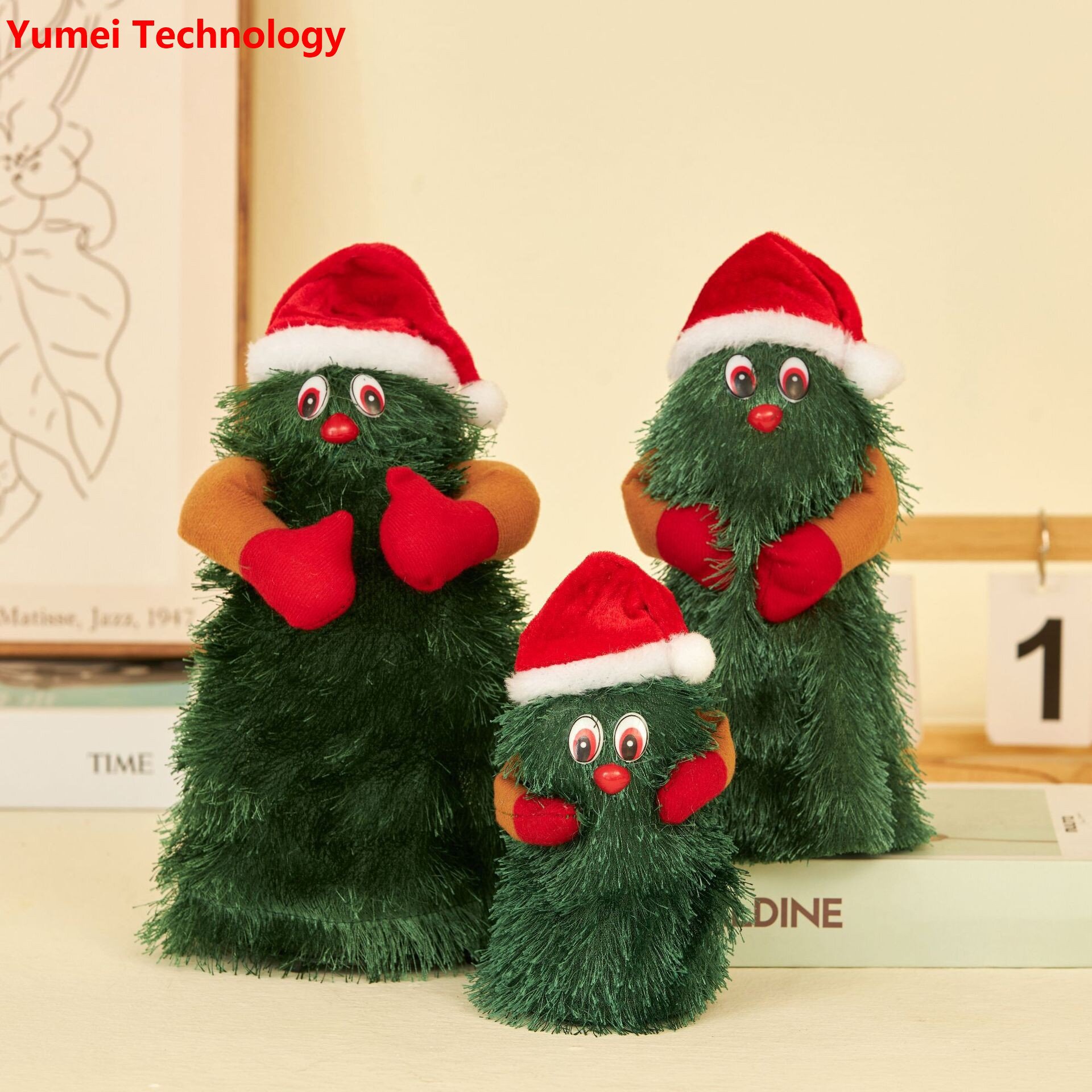 Christmas cross-border new rotating music dancing Christmas tree Amazon electric toys Christmas gift ornaments