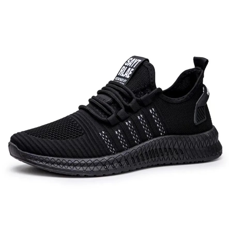 Picture of Men's Shoes 2025 Spring and Summer Men's Casual Shoes Korean Version Cross-Border Fly-Knit Shoes Running Shoes Sports Shoes Hollow Design